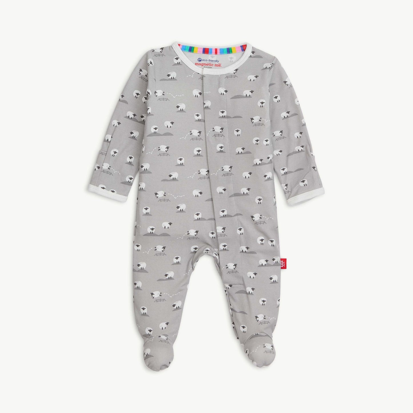 Baa Baa Baby Gray Modal Magnetic Footie