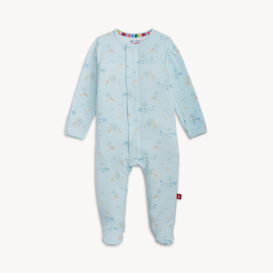 Serene Safari Blue Modal Footie