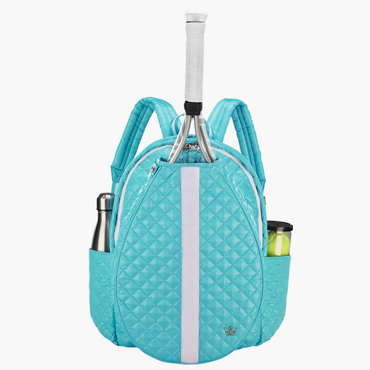 24 + 7 Tennis Backpack - Ocean Blue / White Stripe