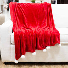 Santa  Pom  Pom  Throw