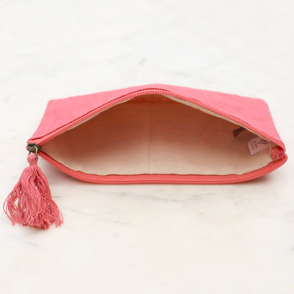 Jute Cosmetic Bag
