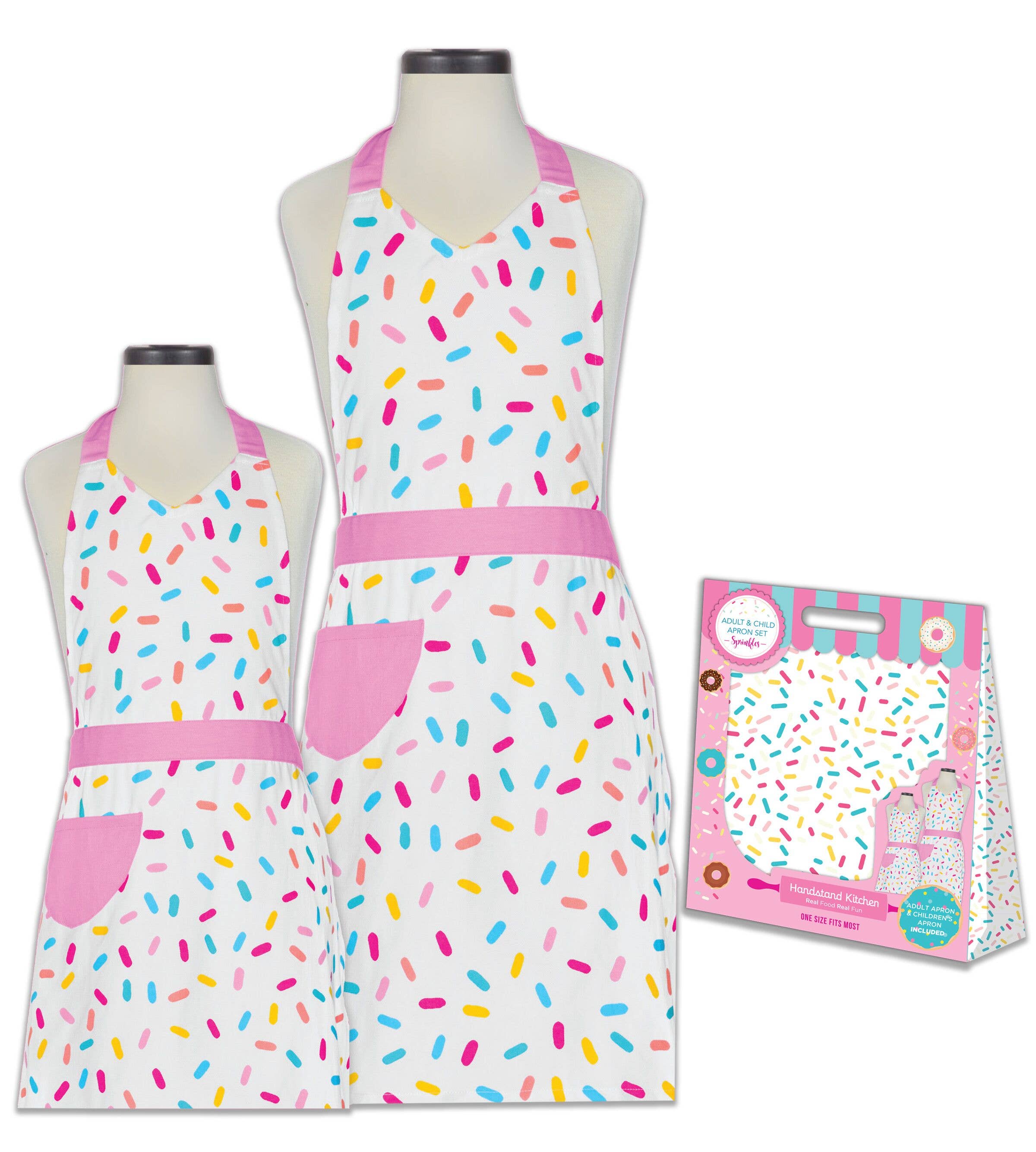 Sprinkles Adult and Child Apron Set