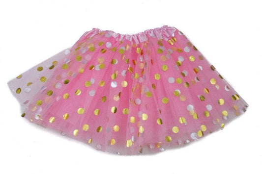 Gold Polka Dot Girls Tutu