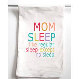 Mom Sleep Funny Gift Towel — She la la