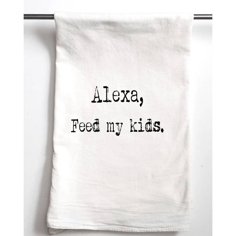 Alexa Feed My Kids| Gift Cotton Towel