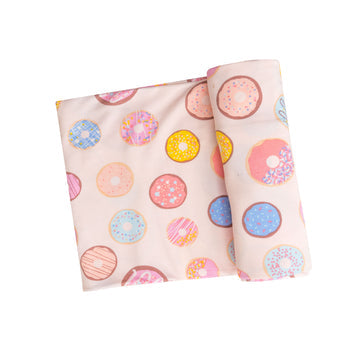 Donuts/Pink Swaddle Blanket 45X45