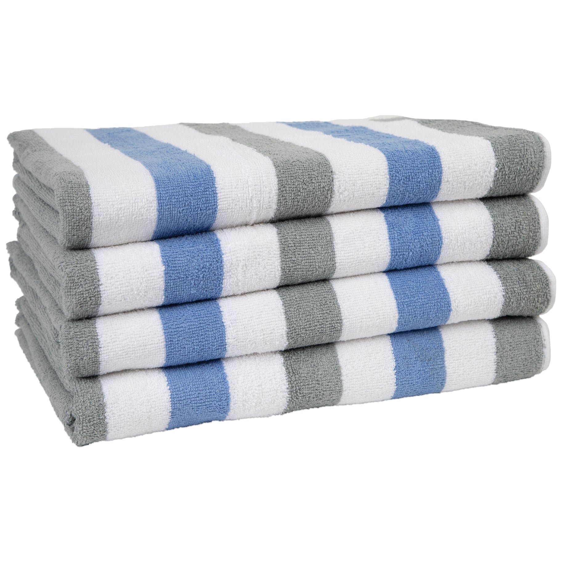 4 Pack of Cabana Beach Towels Extra Large 30x70 Soft Cotton Towel