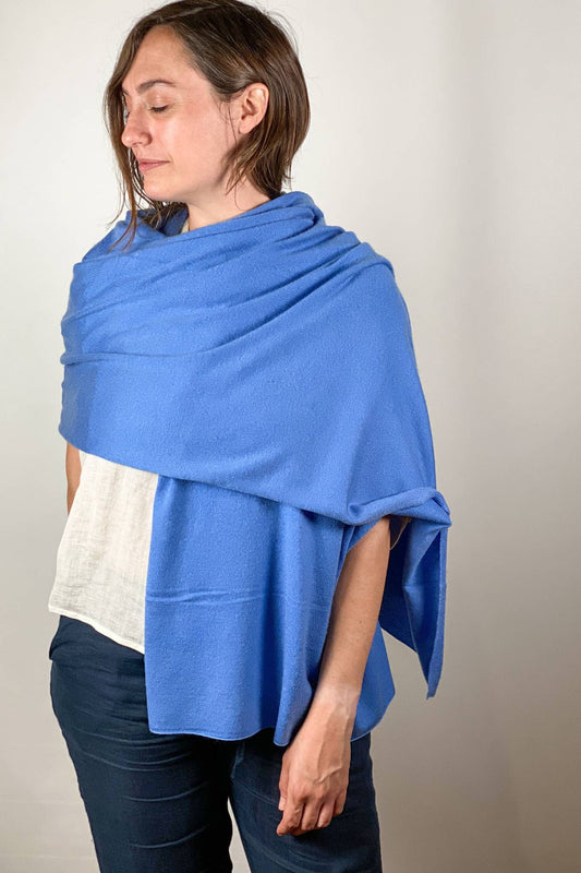 Cashmere Scarf / Wrap - Periwinkle