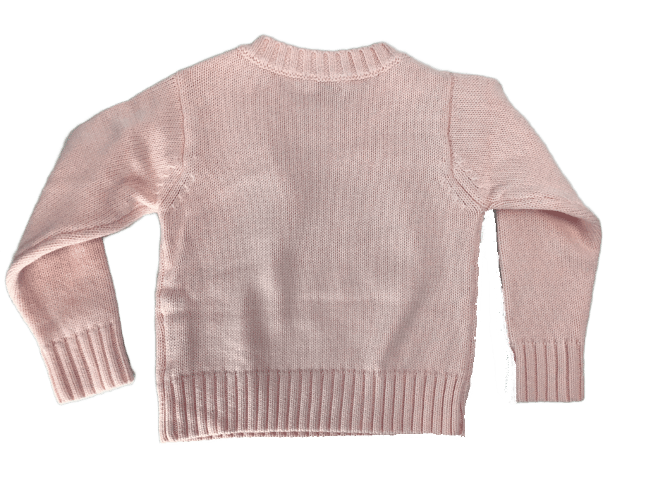 Little La La Solid Button Knit Sweater