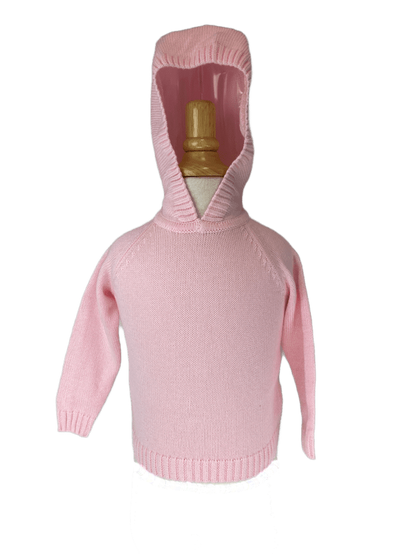 Little la la Cotton Knit Hooded Sweater