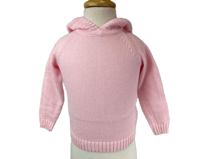 Little la la Cotton Knit Hooded Sweater