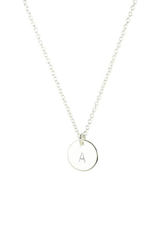 Silver Get Personal Initial Kids Necklace