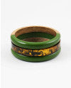 Wood Resin Bangle Bracelet