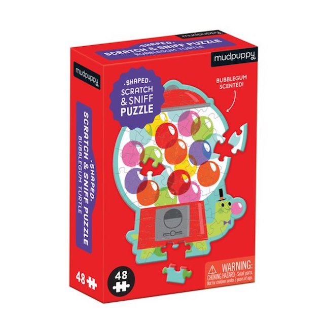 Puzzle Mini Scratch And Sniff Bubblegum Turtle (48 Piece)