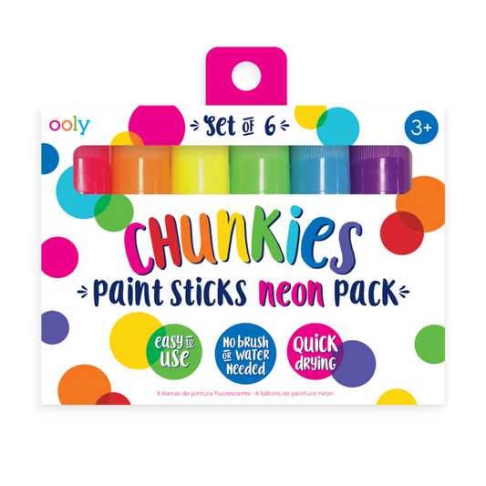 Chunkies Paint Sticks - Set of 6 - Neon
