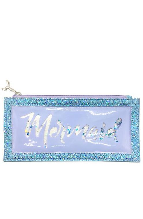 Floating Glitter Pencil Pouch Mermaid