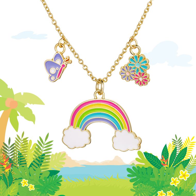 Charming Whimsy Necklace- Cloud Luvs Rainbow