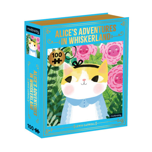 Puzzle - 100 Bookish Cat Alice's Adventures in Whiskerland