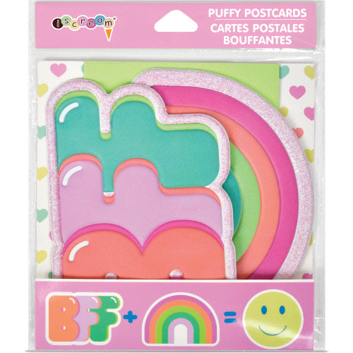 Bff / Rainbow Puffy Postcards