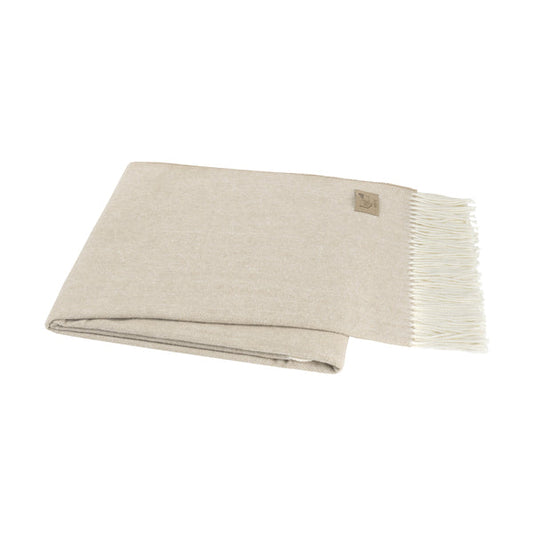 Italian Herringbone Throws in Dune