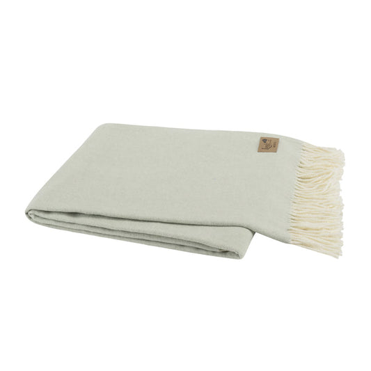 Italian Herringbone Throws in Seaglass